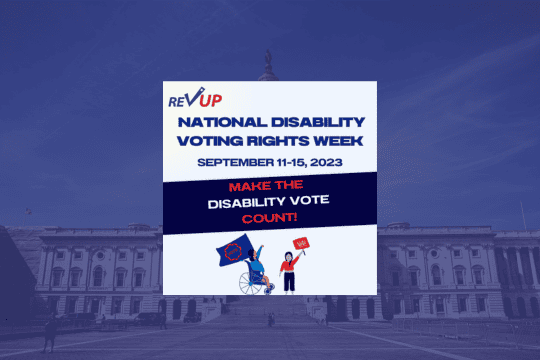 Disability Voting Rights Week Logo